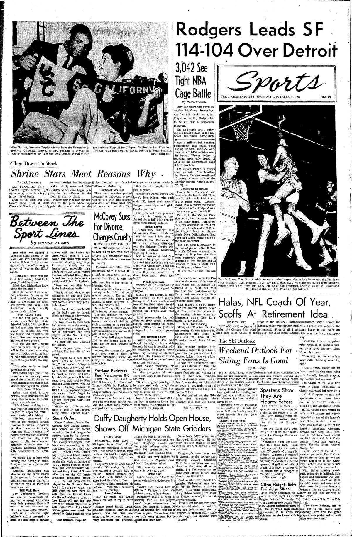 Bee sports page 1965