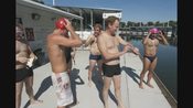 Swimmers brave dirty Delta for awareness