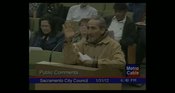Man throws his wallet at Mayor Kevin Johnson