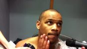 Chuck Hayes post-game, Feb. 2