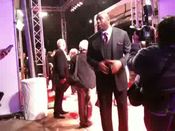 Magic Johnson on red carpet