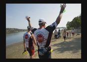 Blind triathlete Richard Hunter