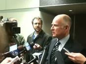 Jerry Brown defends tax claim
