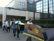 Students rally for high speed rail