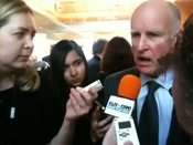 Jerry Brown discusses high-speed rail