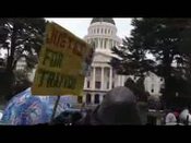 Supporters March for Trayvon Martin and Lamont Harmon