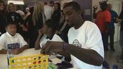  Kings visit Roberts Family Development Center