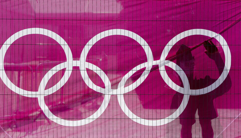 an Olympics rings logo to