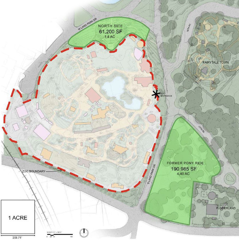 Map of zoo expansion areas